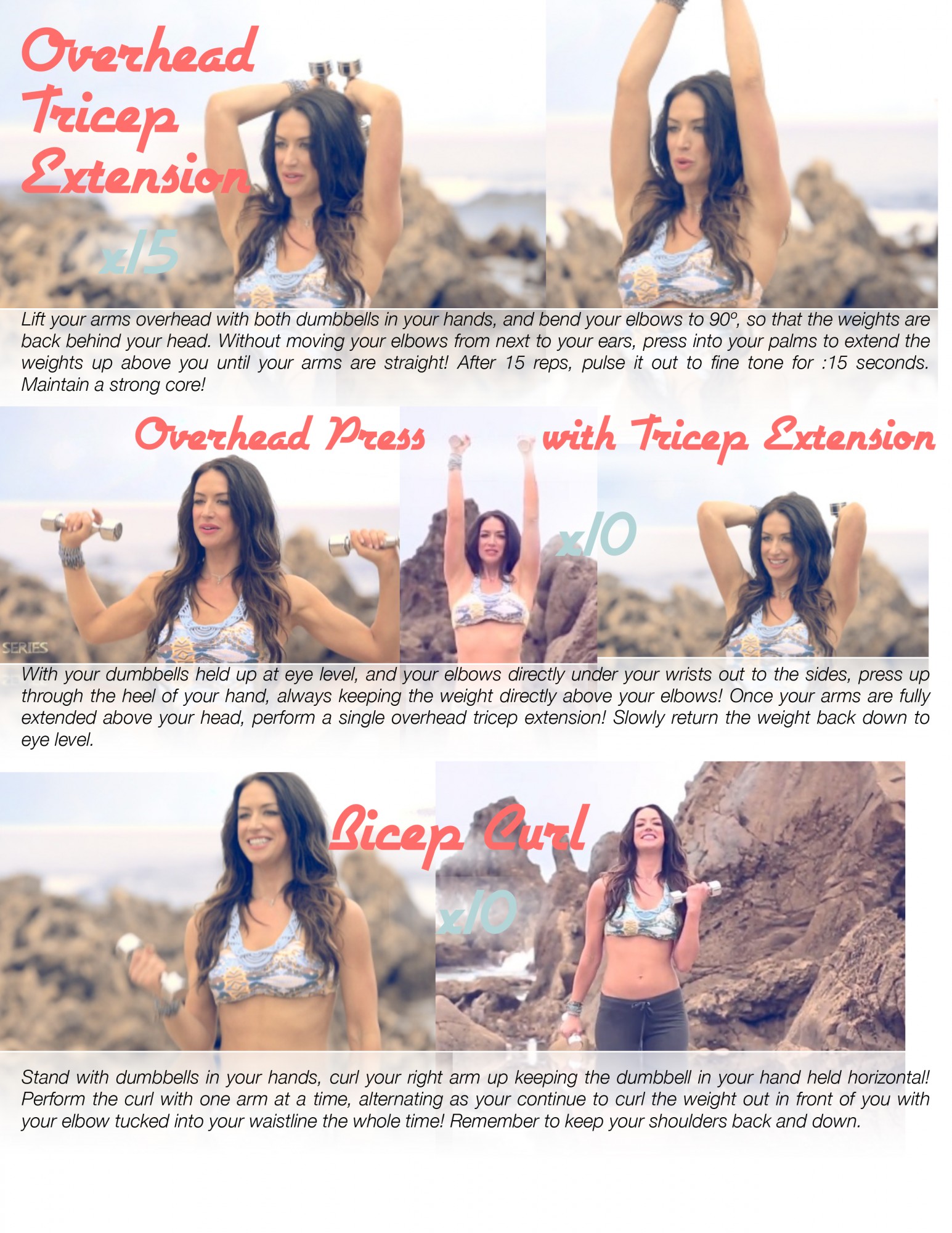 Top 3 Workouts For Slim & Toned Arms For Summer! #Bikiniseries