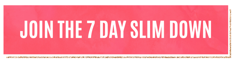 7 Day Slim Down Workout Schedule