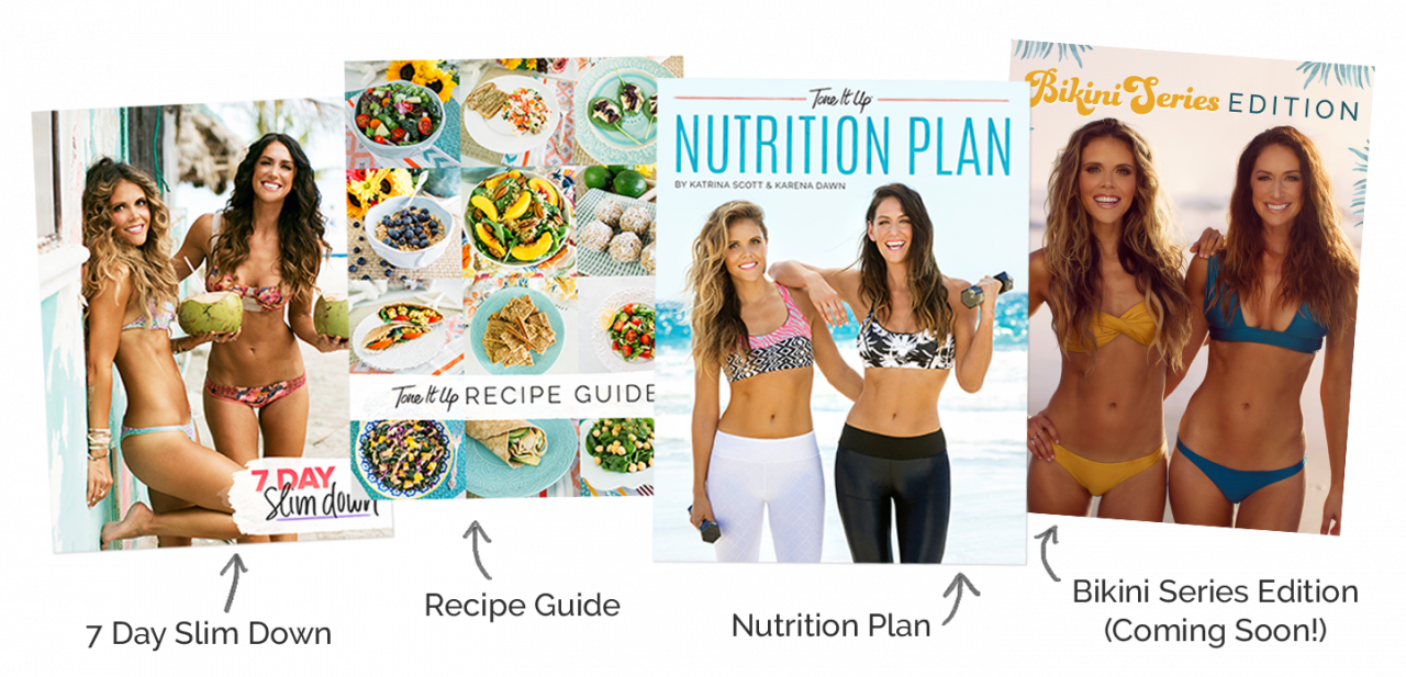 tone it up nutrition plan all editions bikini series 2017 meals recipes