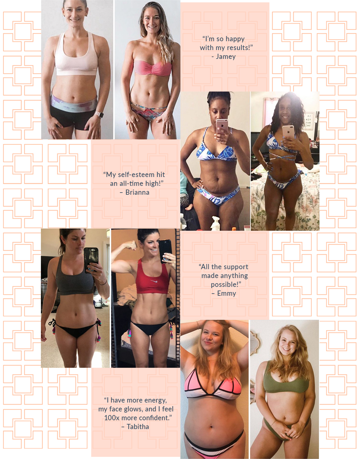 Check out gorgeous healthy weight loss transformations from the Tone It Up Nutrition Plan.