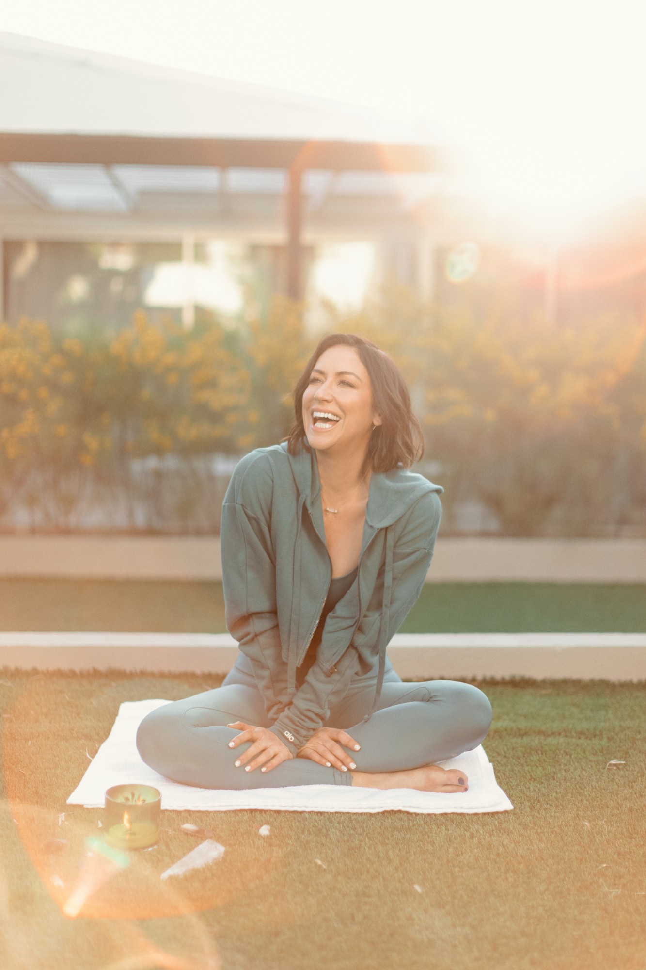 Join Karena Dawn from Tone It Up for a guided meditation to harness positive energy.